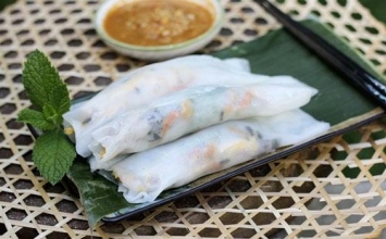 Bánh ướt cuốn chay 